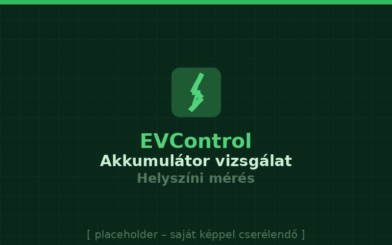 Elektromos autó akkumulátor diagnosztika – helyszíni mérés laptoppal és OBD eszközzel